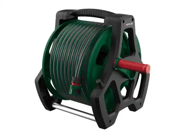 Bild 1 von PARKSIDE® Wand-Schlauchtrommel, mit 4-lagigem Gartenschlauch