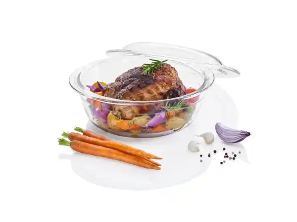 Bild 2 von ERNESTO® Bräter mit Deckel, aus Borosilikatglas