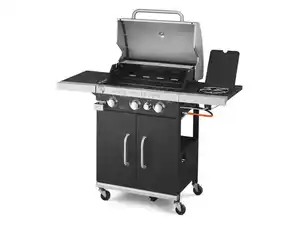 GRILLMEISTER 3-flammiger Gasgrill, mit 4 Garzonen