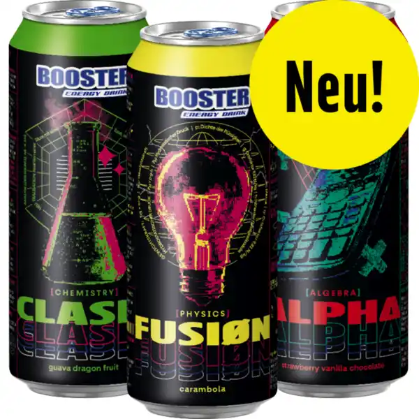 Bild 1 von BOOSTER "Energy4Life" Energy Drink