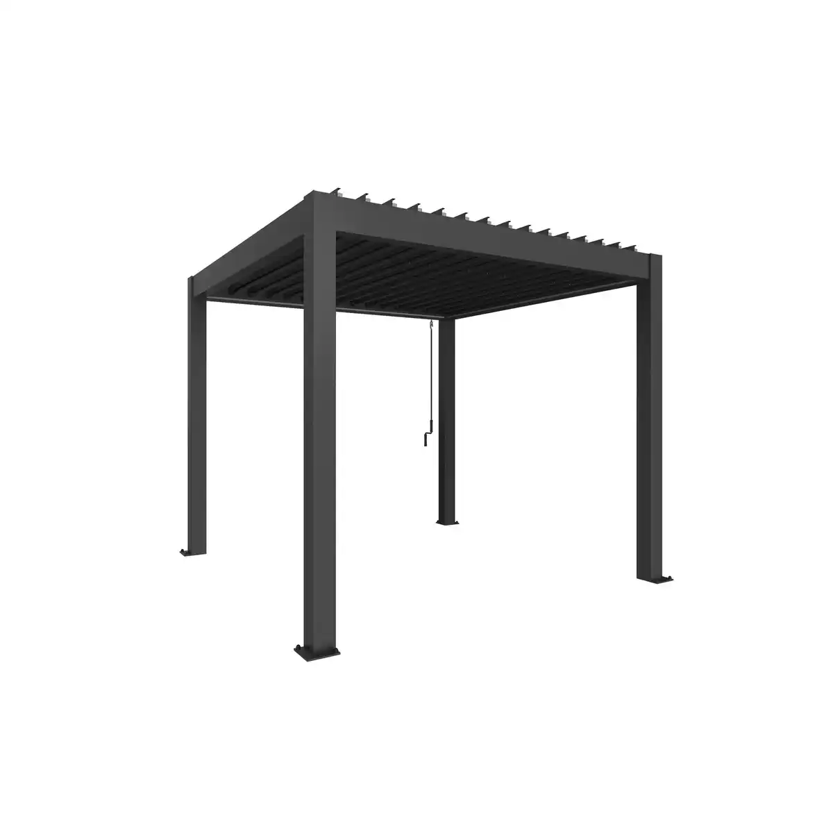 Bild 1 von Biohort Pergola Gr. 3 x 3 dunkelgrau 312 x 312 cm