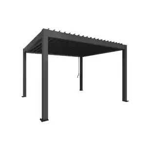 Biohort Pergola Gr. 4 x 3,5 dunkelgrau-metallic 404,5 x 367,5 cm