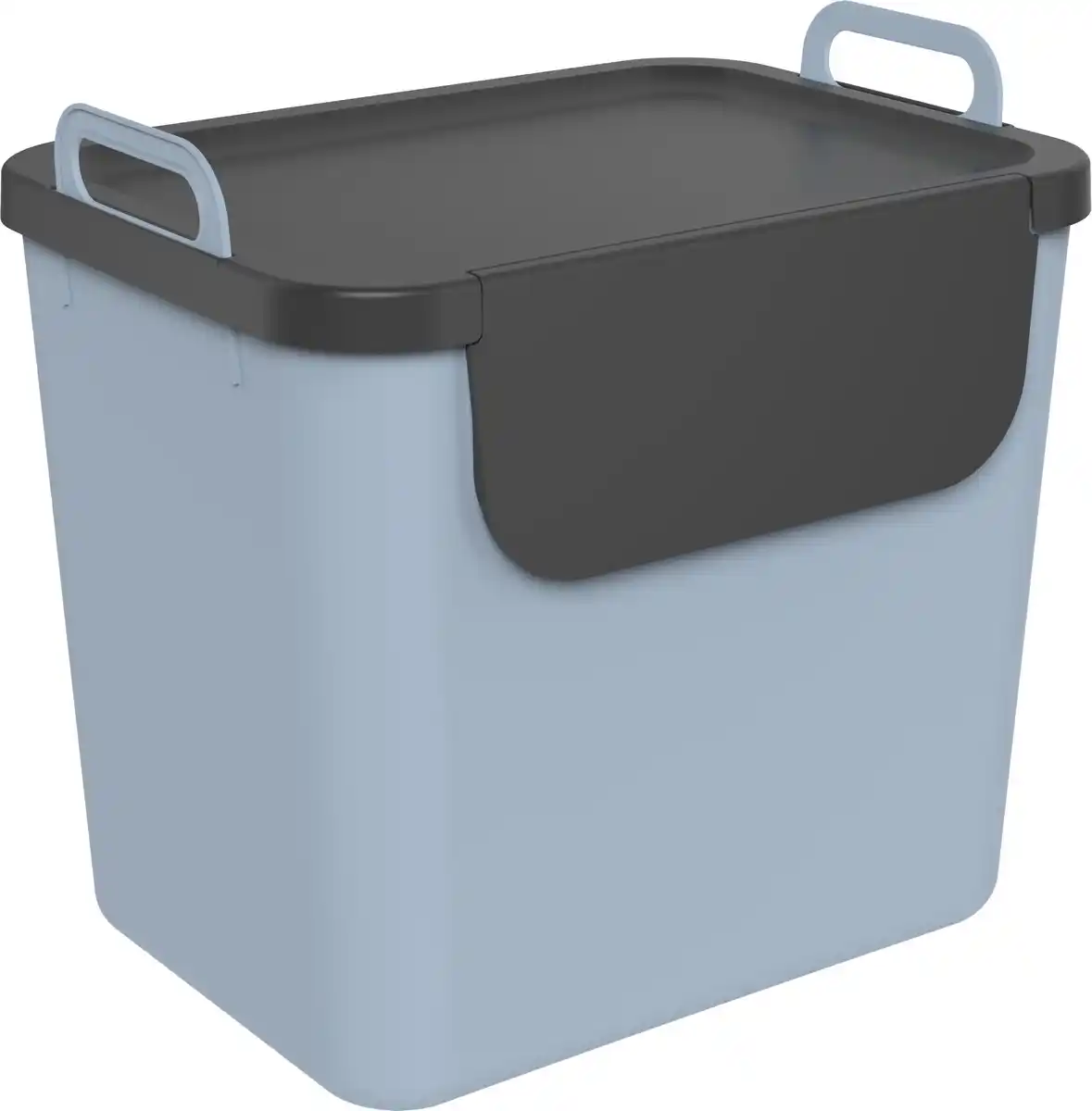 Bild 1 von Rotho Mülltrennungssystem Jive 30 L blauschwarz Recyclingbehälter