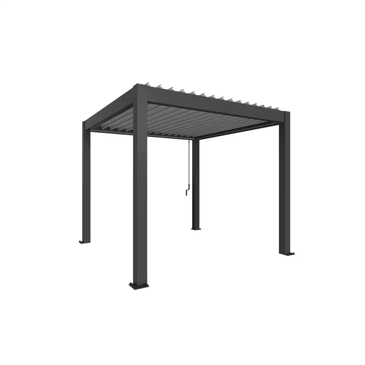 Bild 1 von Biohort Pergola Gr. 3 x 3 dunkelgrau 312 x 312 cm