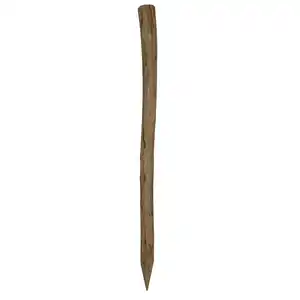 Pfosten zum Rollzaun Haselnuss Ø 6 x 120 cm natur