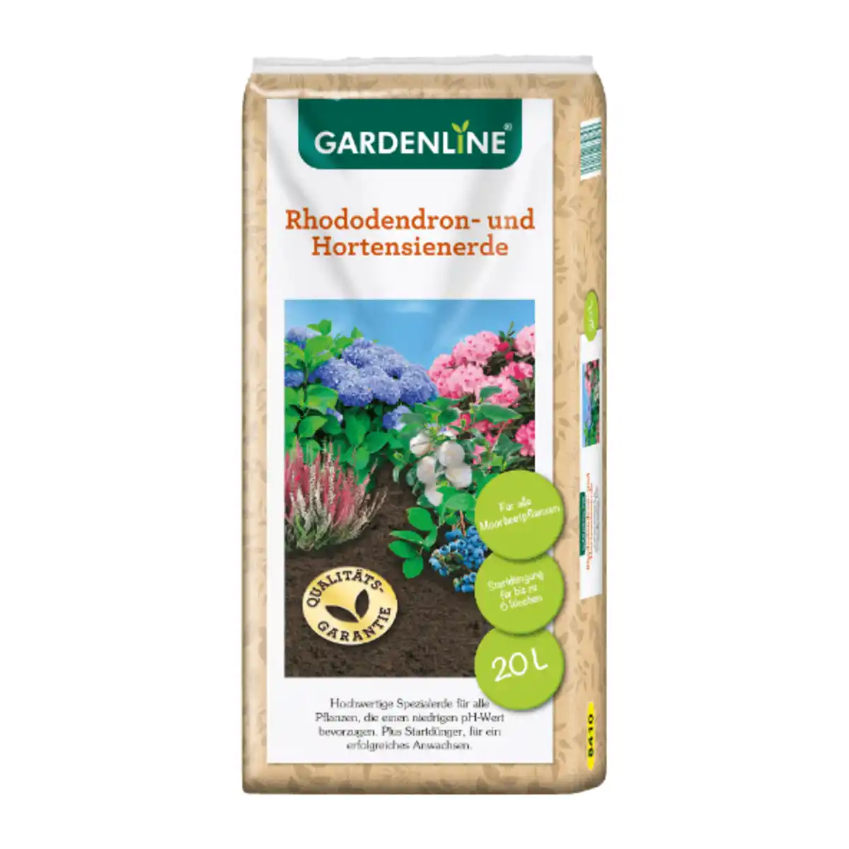 Bild 1 von GARDENLINE Rhododendron- und Hortensienerde 20L
