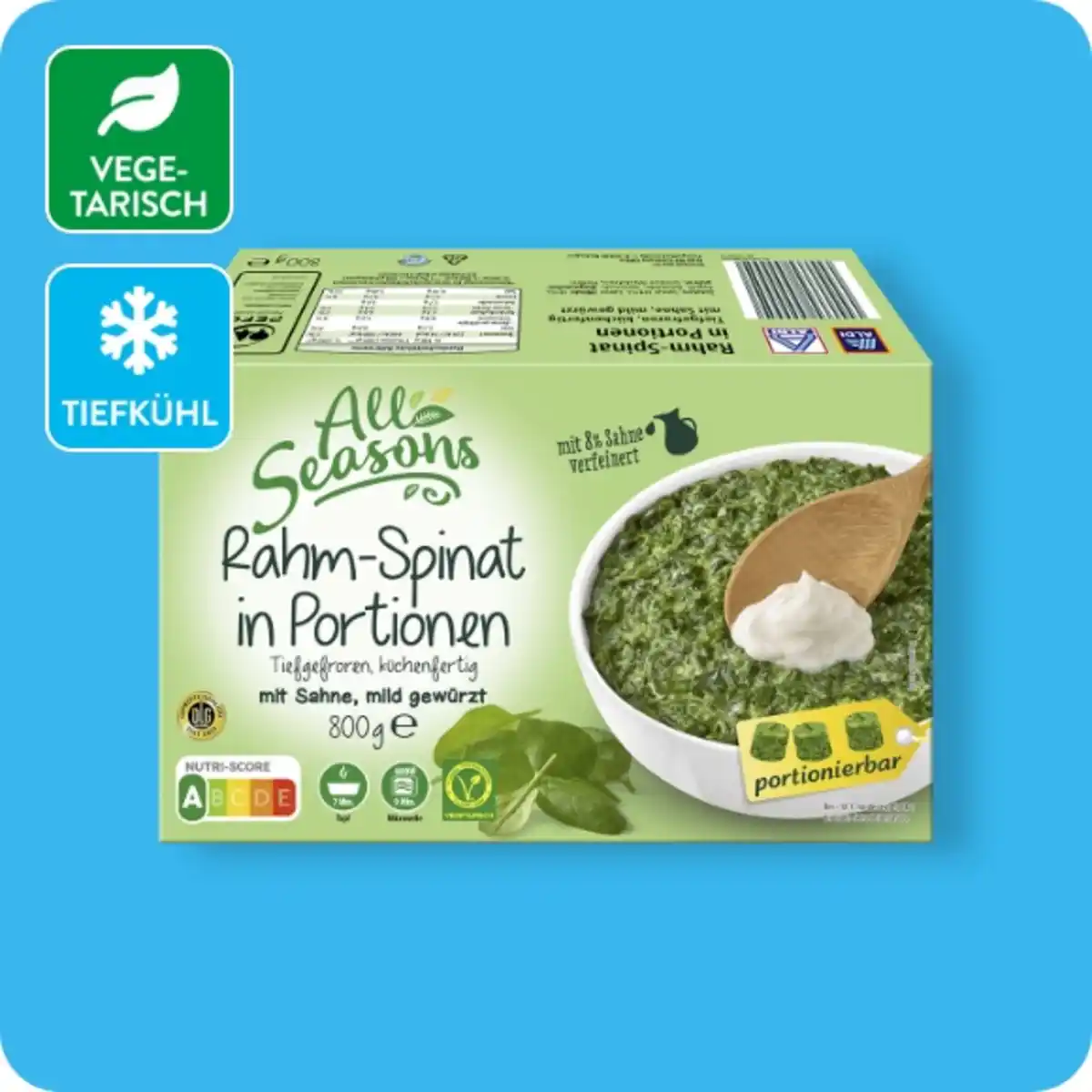 Bild 1 von ALL SEASONS Rahm-Spinat, In Portionen