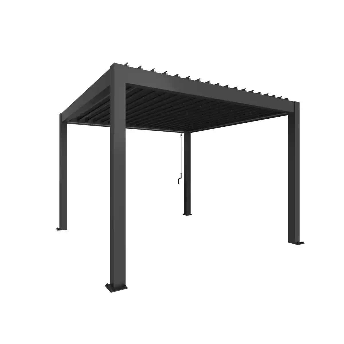 Bild 1 von Biohort Pergola Gr. 3,5 x 3,5 dunkelgrau-metallic 367,5 x 367,5 cm