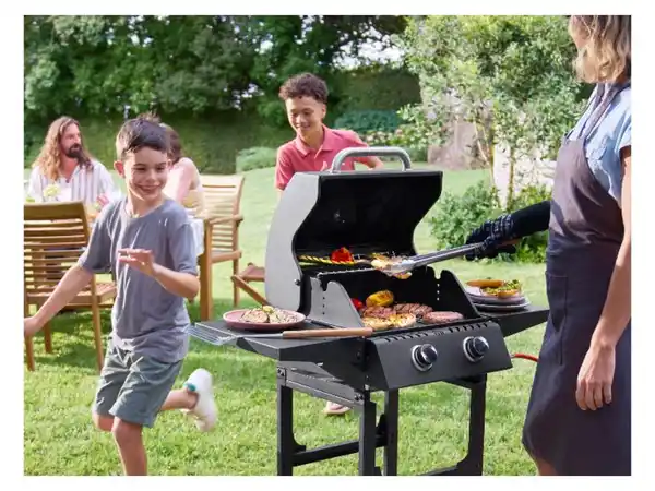 Bild 2 von GRILLMEISTER Gasgrill 2-Brenner »Memphis«, mit Warmhalterost