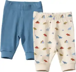 ALANA Leggings mit Ripp-Struktur + Dino-Muster, blau, Gr. 68