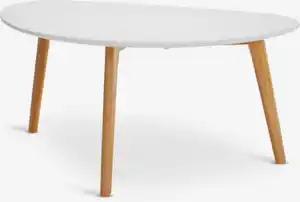 Couchtisch LEJRE 48x85 weiß/eiche
