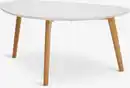 Bild 1 von Couchtisch LEJRE 48x85 weiß/eiche