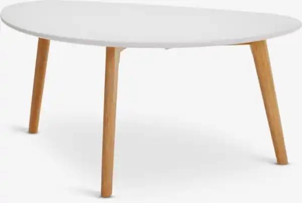 Bild 1 von Couchtisch LEJRE 48x85 weiß/eiche