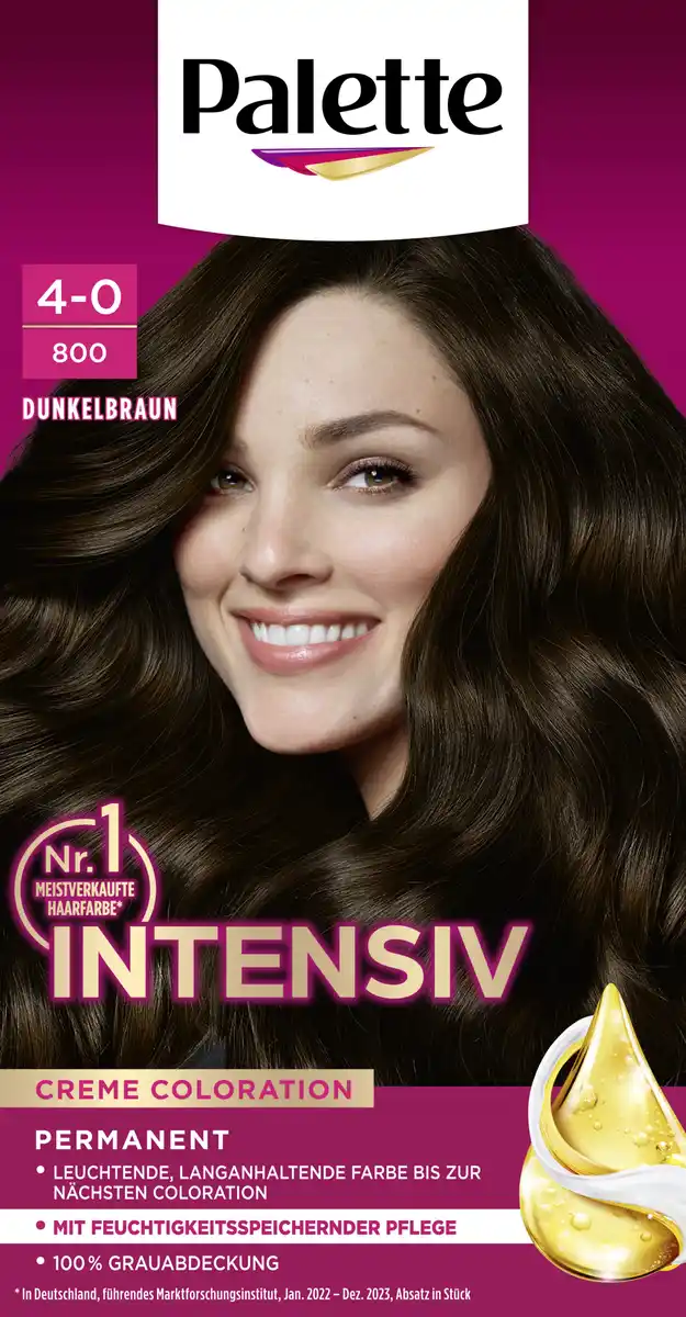 Bild 1 von Poly Palette Intensiv Creme Coloration 4-0800 Dunkelbraun