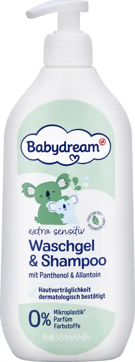 Bild 1 von Babydream extra sensitiv Waschgel & Shampoo, 500 ml