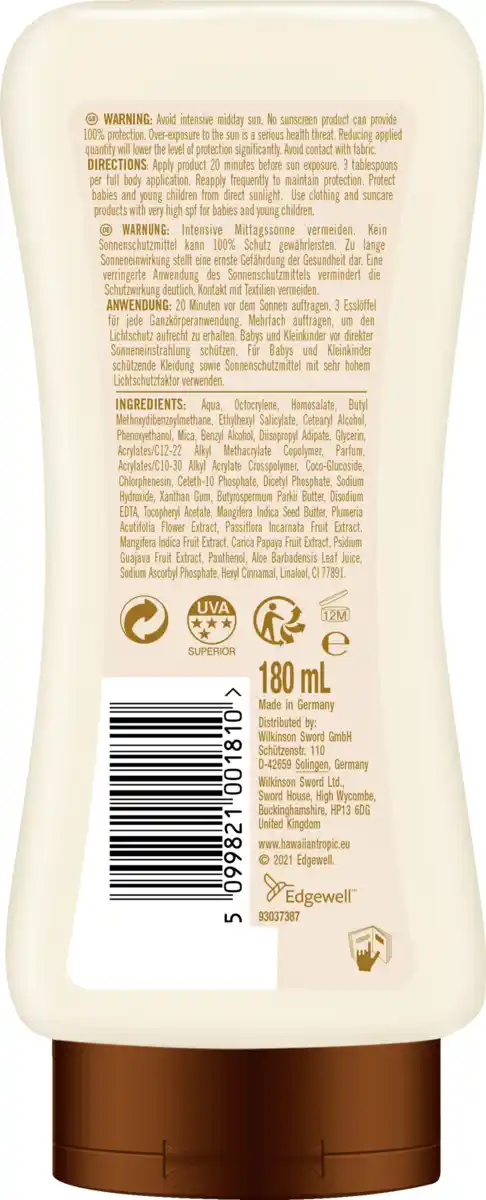 Bild 2 von Hawaiian Tropic Glowing Protection Sun Lotion LSF 15, 180 ml