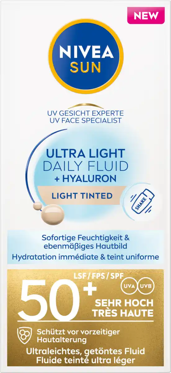 Bild 1 von NIVEA SUN Ultra Light Daily Fluid LSF 50+, 40 ml