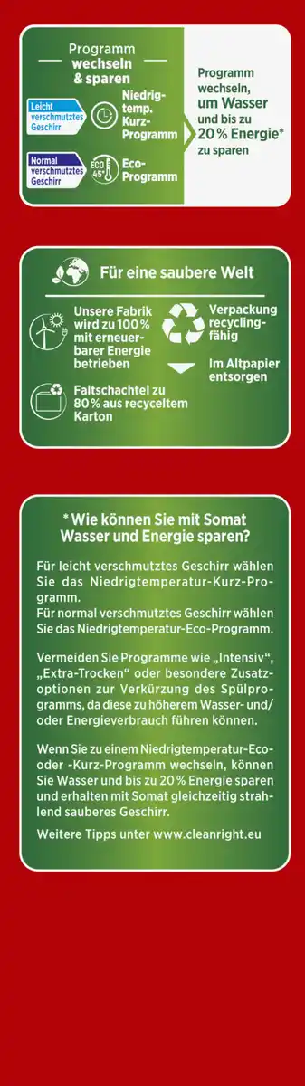 Bild 2 von Somat All in 1 Extra Geschirrspültabs