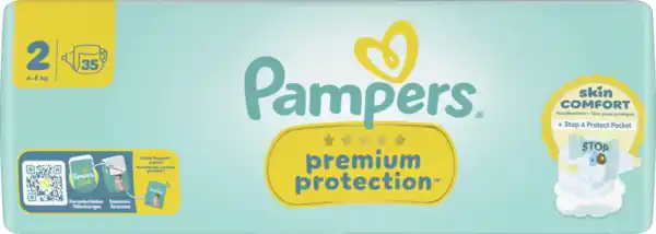 Bild 1 von Pampers premium protection Windeln New Baby Gr. 2 Mini (4-8 kg)