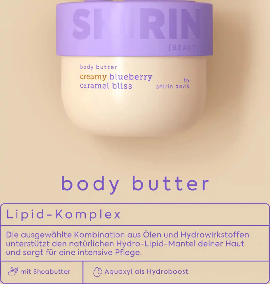 Bild 3 von Shirin Beauty Body Butter Creamy Blueberry Caramel Bliss, 235 ml