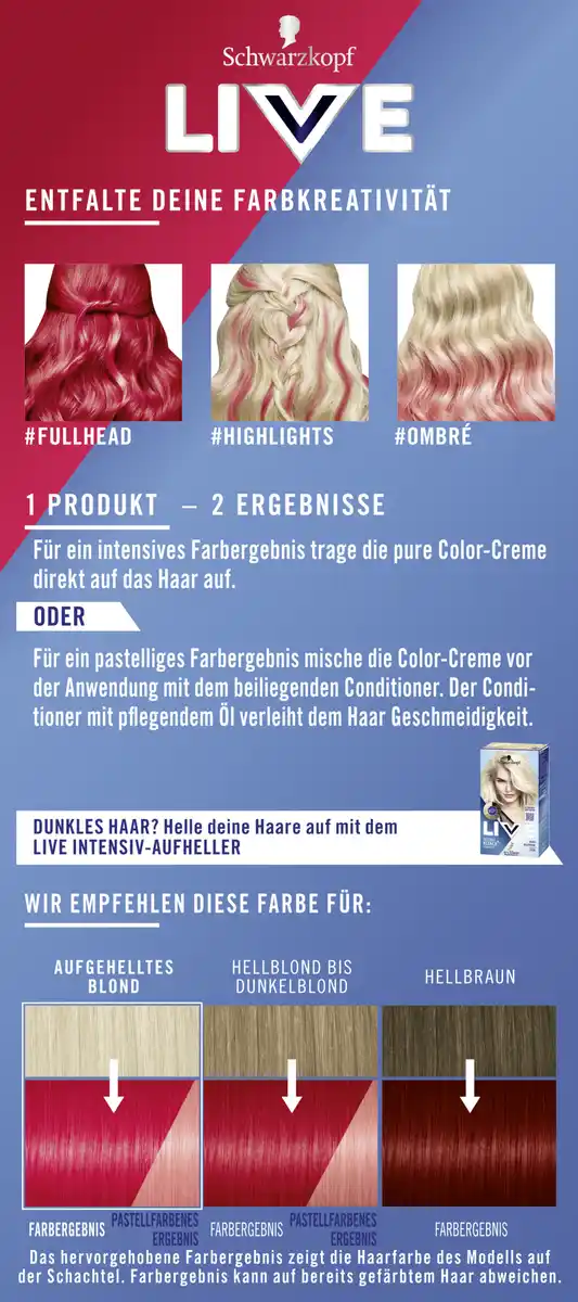Bild 1 von Schwarzkopf LIVE Ultra Brights Haarfarbe 092 Pillar Box Red