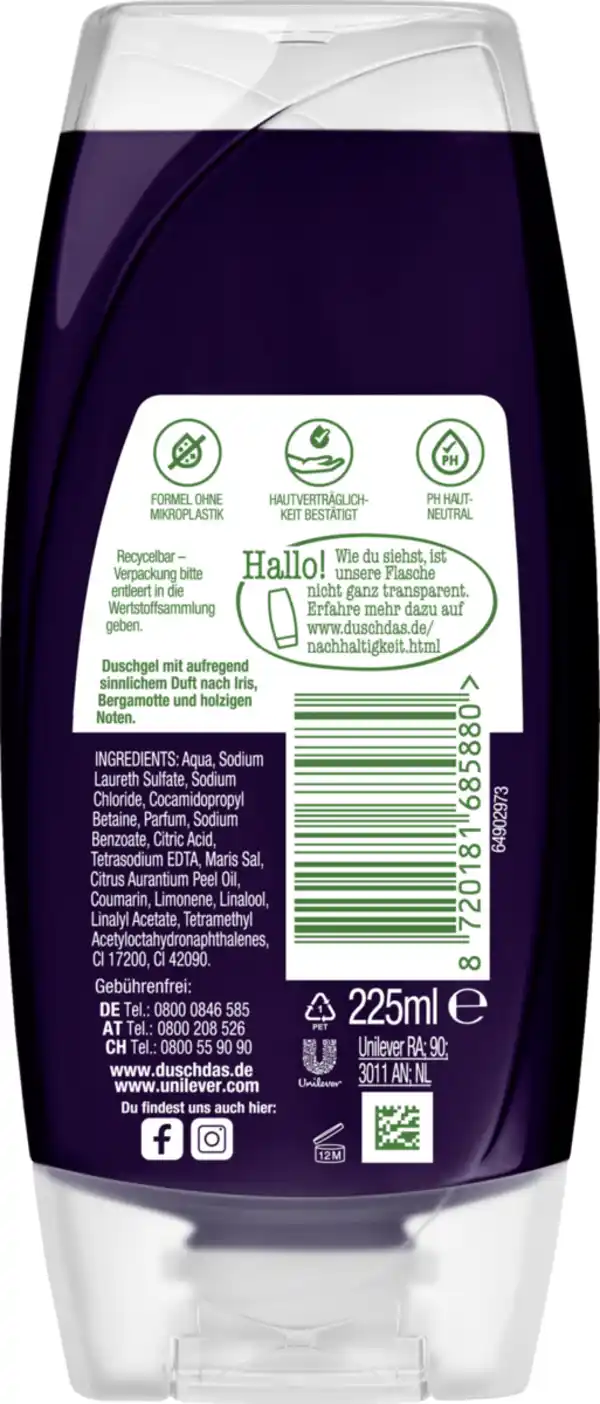 Bild 2 von duschdas Duschgel Night Out, 225 ml