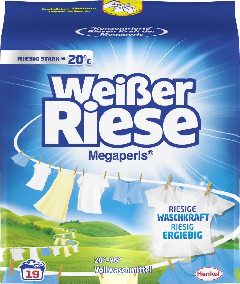 Bild 1 von Weißer Riese Vollwaschmittel Megaperls 19WL, 19 WL