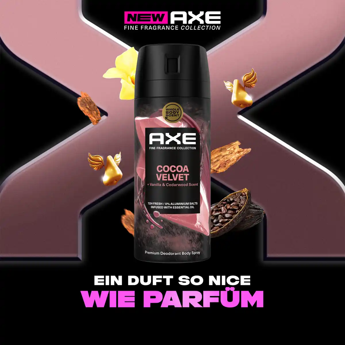 Bild 2 von AXE Premium Bodyspray Cocoa Velvet, 150 ml