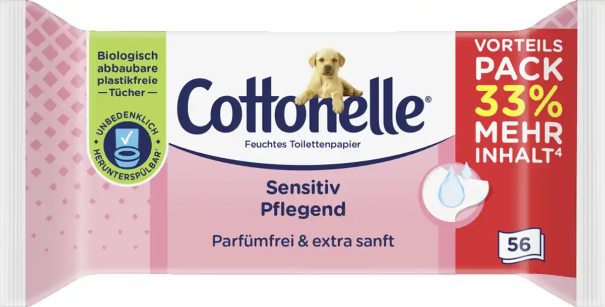 Bild 1 von Cottonelle Feuchtes Toilettenpapier Sensitiv Pflegend