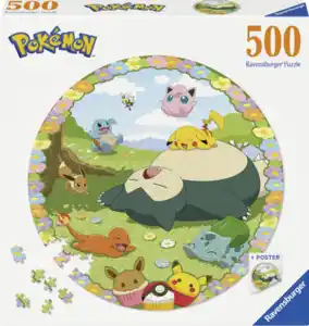 Ravensburger Rundpuzzle Pokémon en fleurs