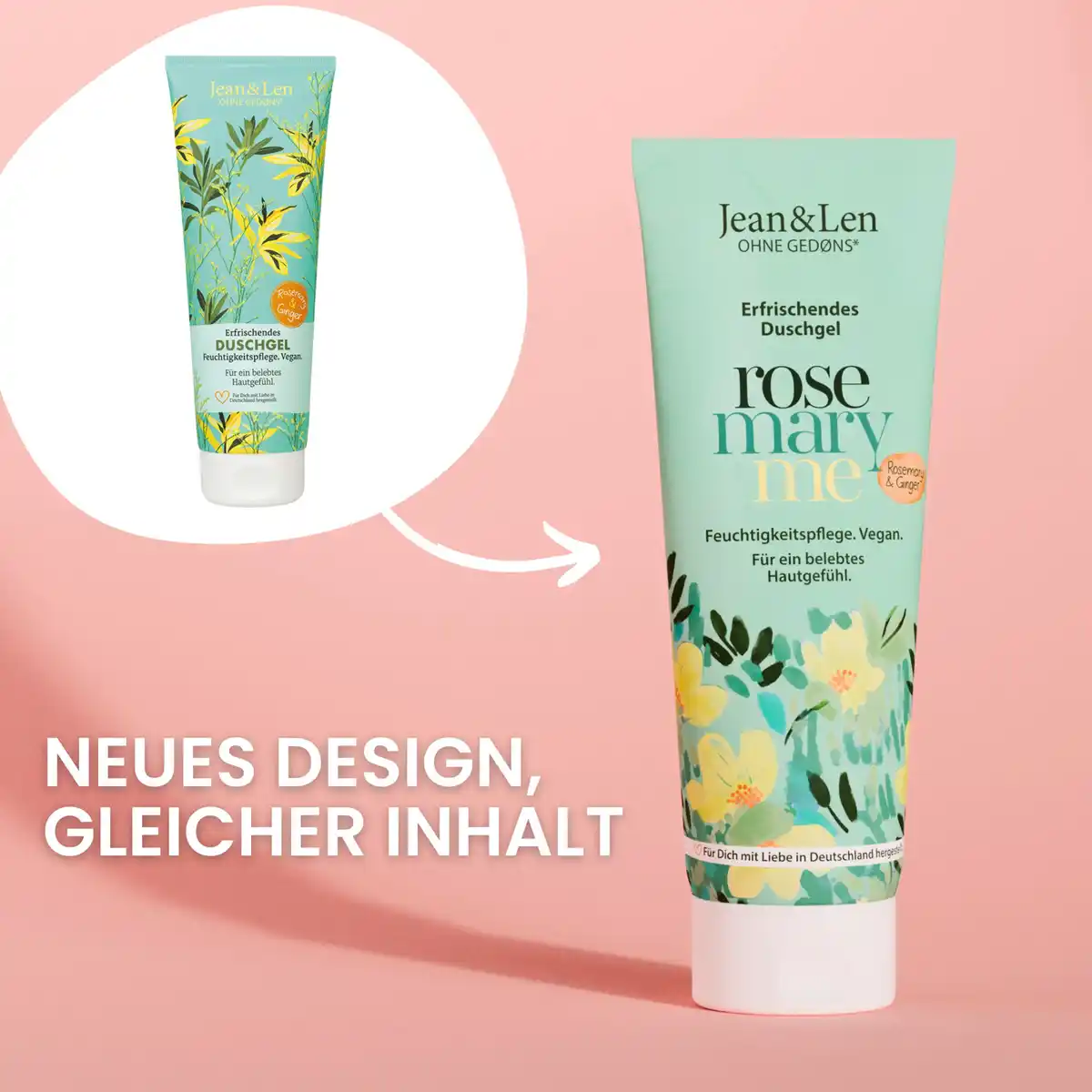 Bild 3 von Jean&Len Duschgel Rosmarin & Ingwer, 250 ml