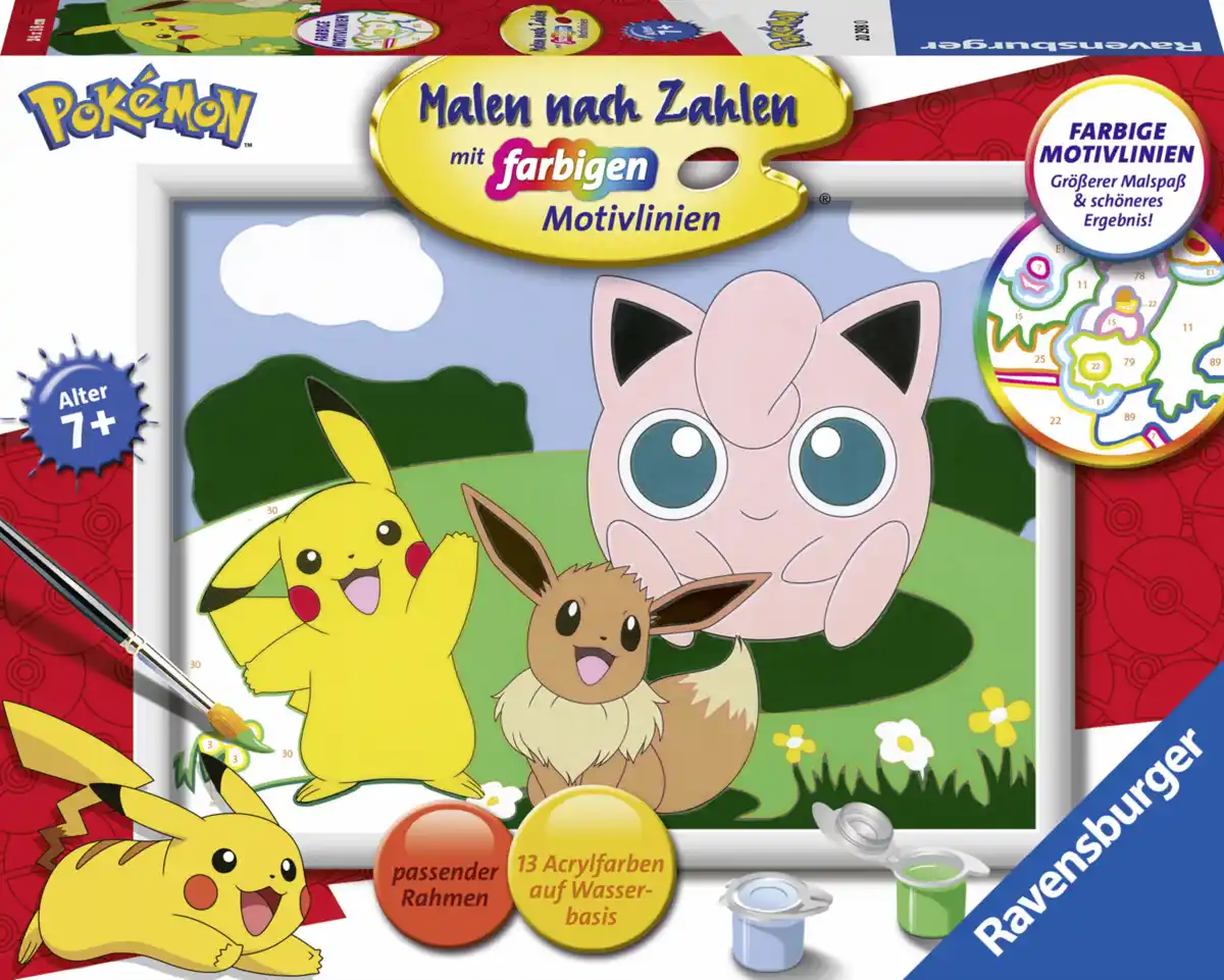 Bild 1 von Ravensburger Malen nach Zahlen Pokémon Abenteuer