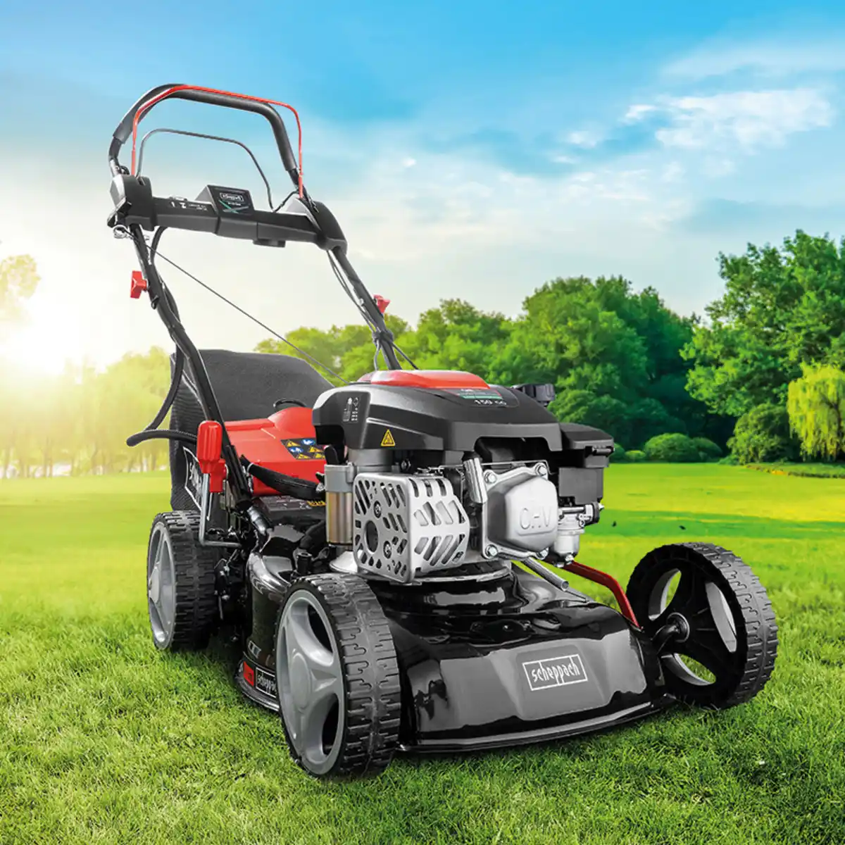 Bild 1 von Scheppach E-Start-Benzin-Rasenmäher