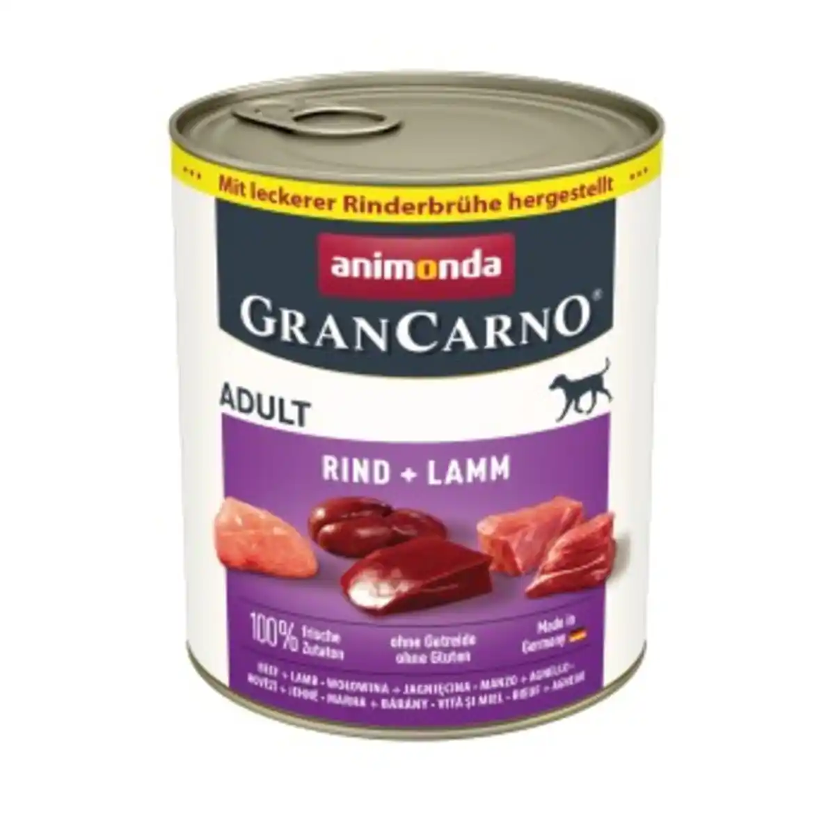 Bild 1 von animonda GranCarno Original Nassfutter Hund Adult, Rind und Lamm 6x800 g
