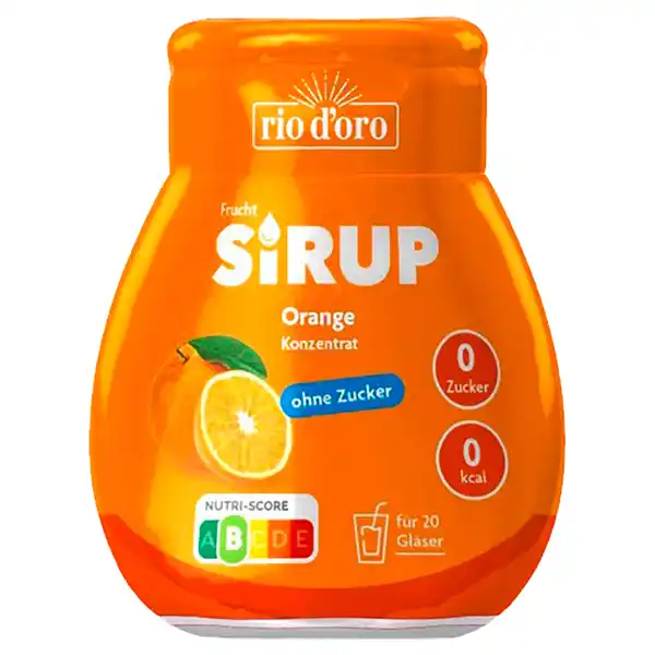 Bild 1 von RIO D´ORO Zero Sirup 66 ml, Orange