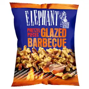 ELEPHANT Pretzel Pieces 125 g, Glazed Barbecue
