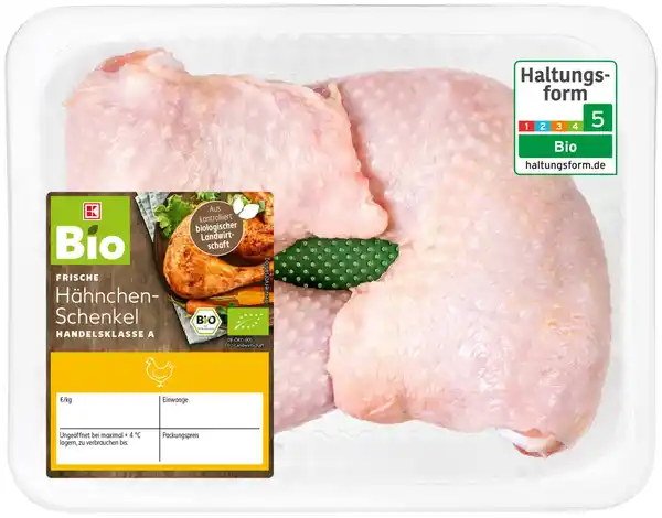 Bild 1 von K-BIO Bio-Hähnchenschenkel, kg