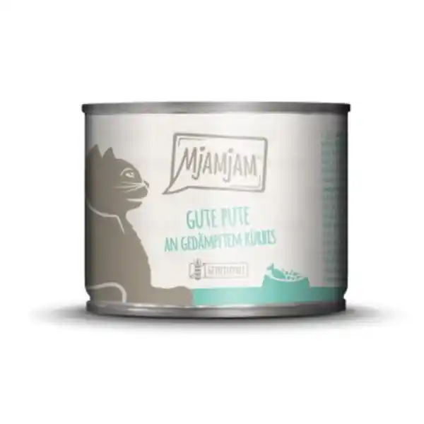 Bild 1 von MjAMjAM Nassfutter Katze Adult 6x200 g Pute und Kürbis