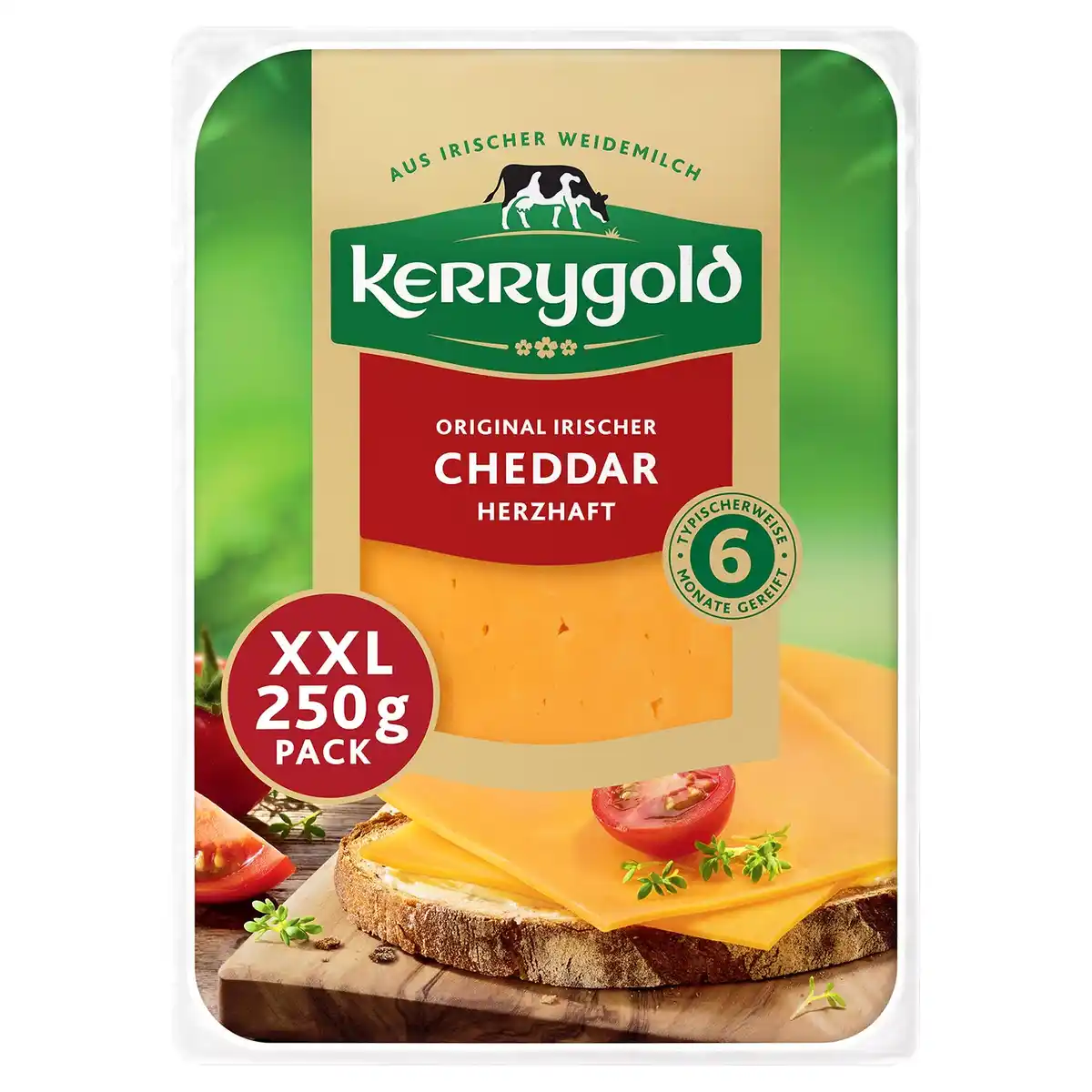 Bild 1 von KERRYGOLD Käsescheiben XXL 250 g, herzhaft