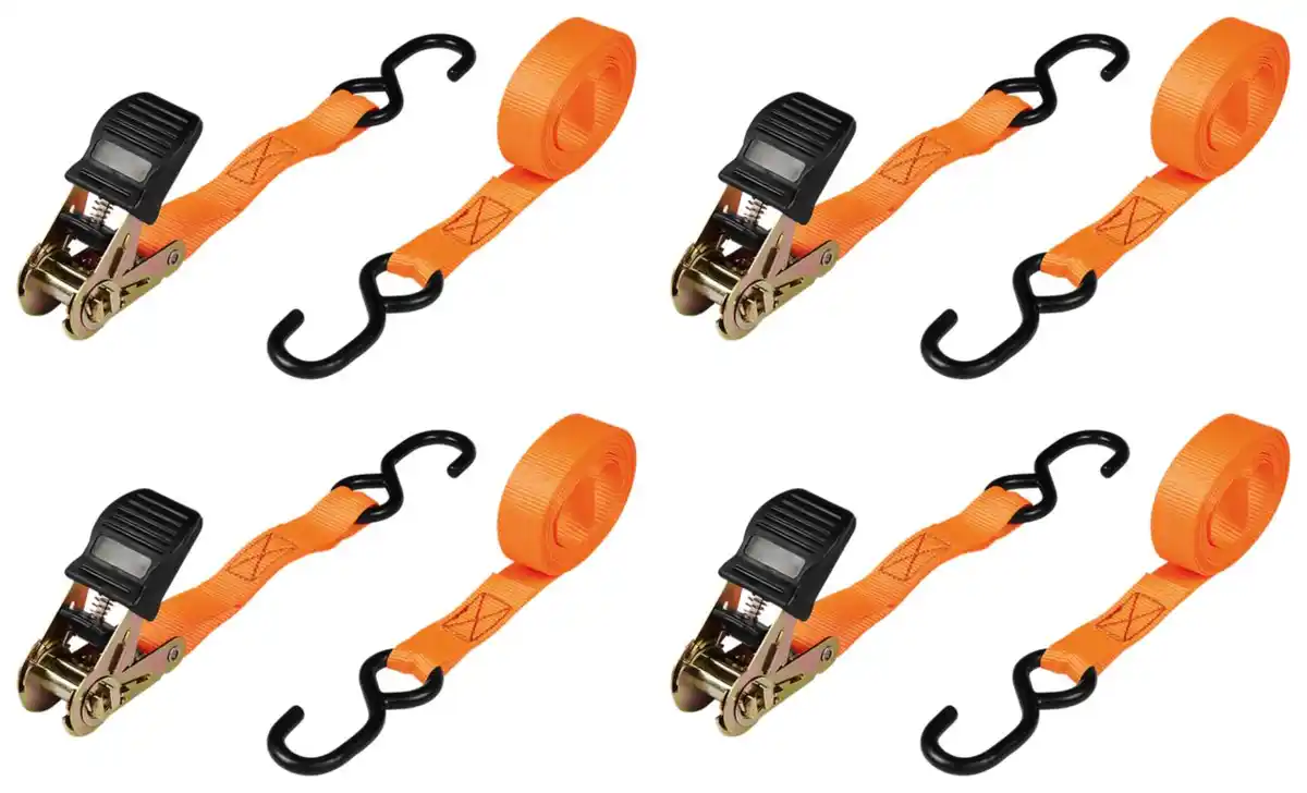 Bild 1 von MY PROJECT® Ratschenspanngurte je 350 daN, 4-St.-Packg.