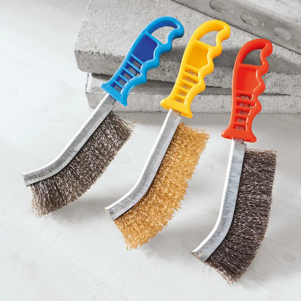 Bild 1 von Kraft Werkzeuge Drahtbürsten-Set 125 mm 3tlg.