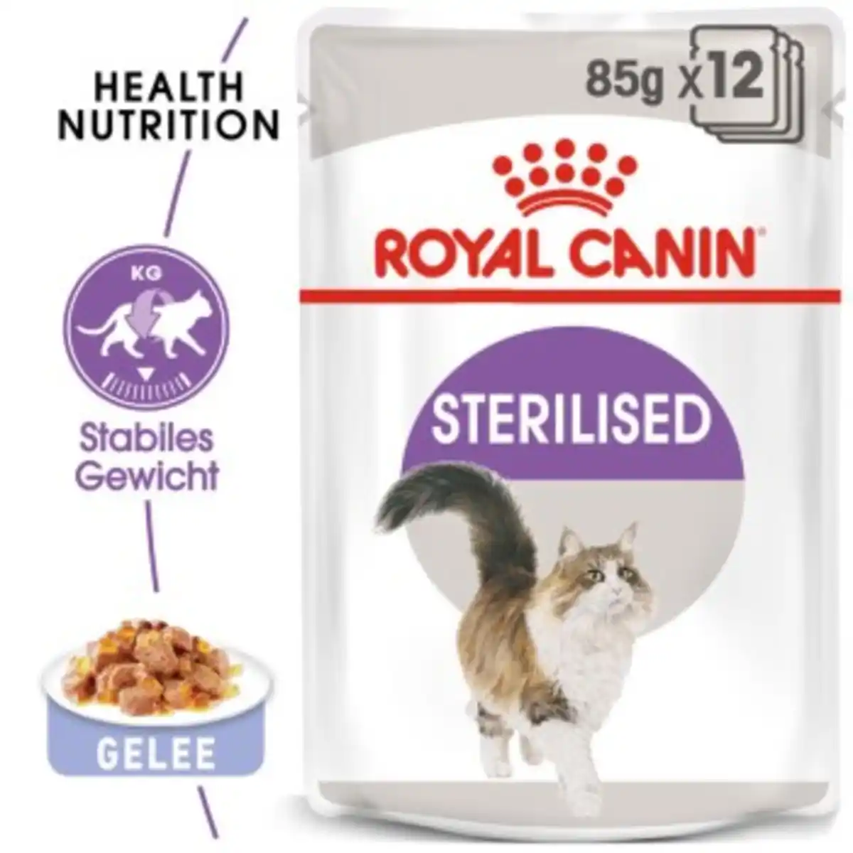 Bild 1 von ROYAL CANIN Sterilised in Gelee 12x85 g
