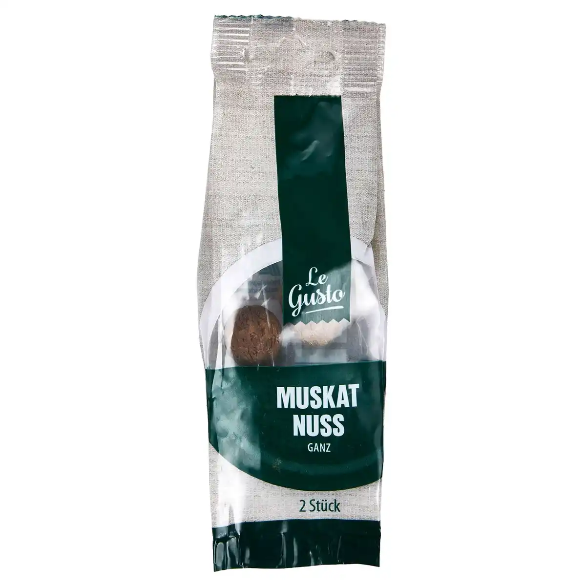Bild 1 von LE GUSTO Kräuter und Gewürze im Nachfüllbeutel 2 Stk., Muskat ganz