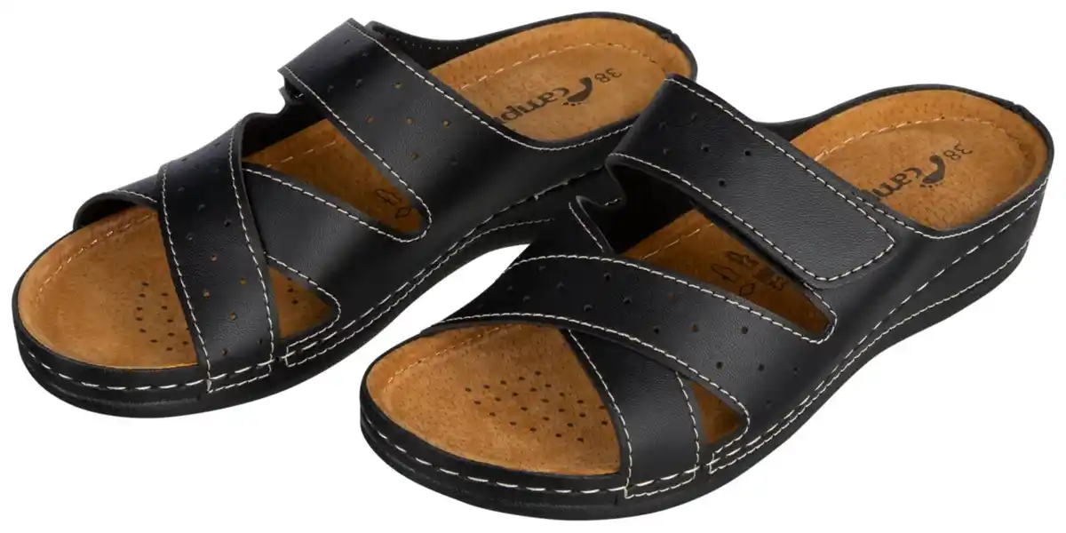 Bild 1 von CAMPRELLA Damen-Komfortpantoletten, Paar