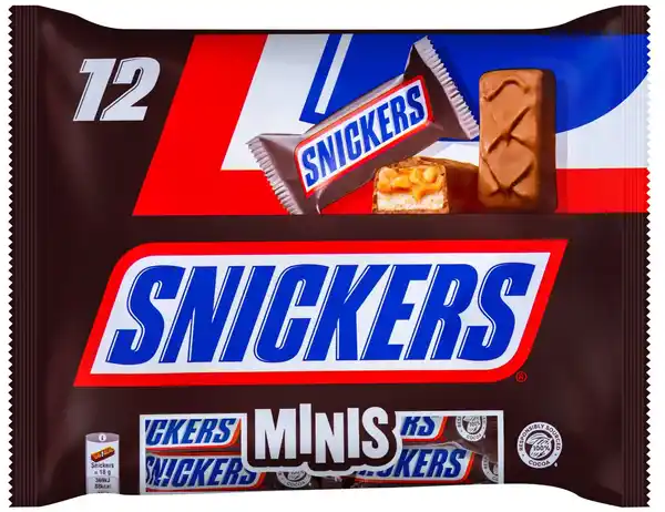 Bild 1 von SNICKERS, MARS, BOUNTY, MILKY WAY oder TWIX Minis, 7 - 14 St. = 227-g-Packg.