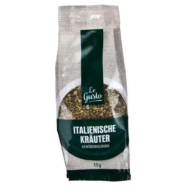 Bild 1 von LE GUSTO Kräuter und Gewürze im Nachfüllbeutel 15 g, Italienische Kräuter