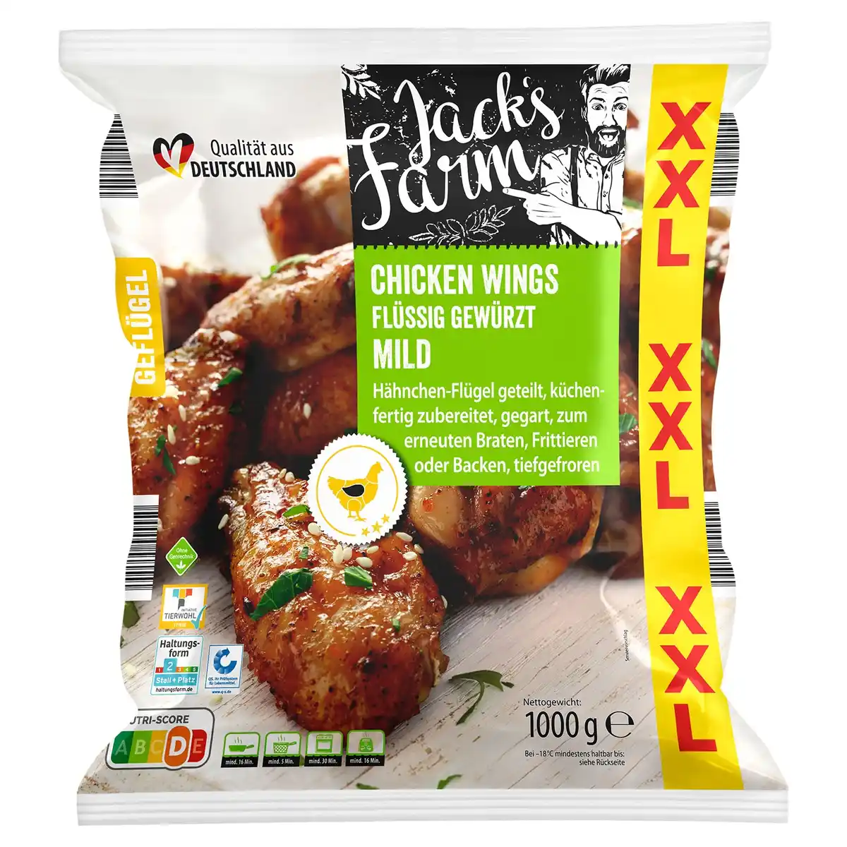 Bild 1 von XXL Chicken Wings 1 kg, Mild
