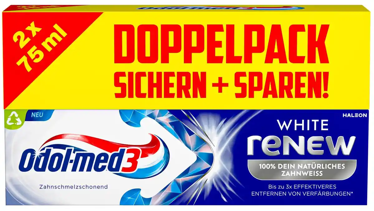 Bild 1 von ODOL-MED 3 Zahncreme, 2 x 75-ml-Packg.