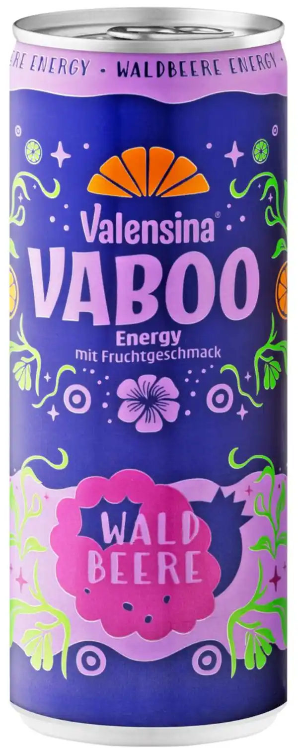 Bild 1 von VALENSINA Vaboo Energy-Drink, 0,25-l-Dose