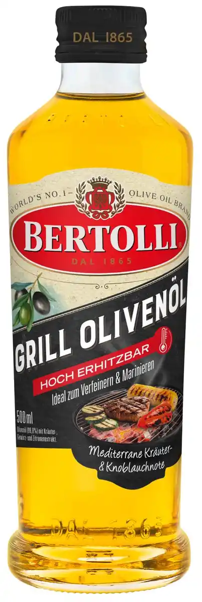 Bild 1 von BERTOLLI Grill- oder Brat-Olivenöl, 500-ml-Fl.